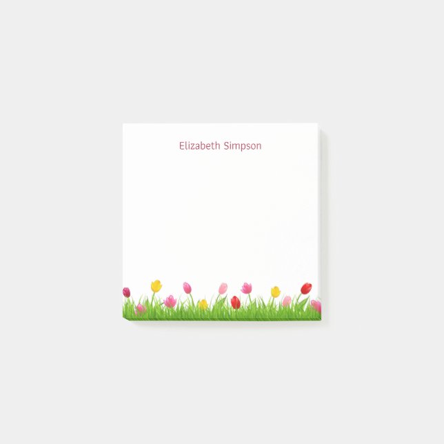 Bloco De Notas Notas de Tulips (Frente)
