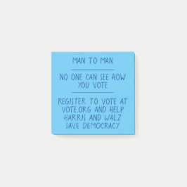 Bloco De Notas Notas de voto de homem para homem