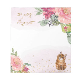 Bloco De Notas Notas Diárias da Rapariga de Ilustração de Gato La