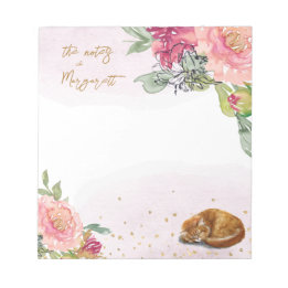 Bloco De Notas Notas Diárias de Atividade da Rapariga com Ilustra