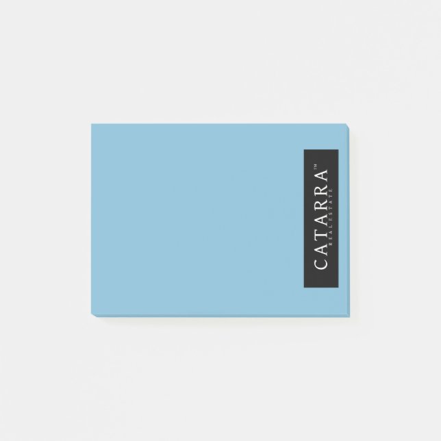 Bloco De Notas Notas - direito preto do logotipo (Frente)