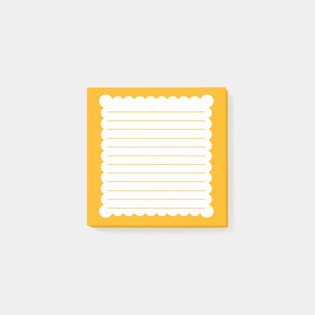 Bloco De Notas Notas do Bright Orange Post-it® (Frente)