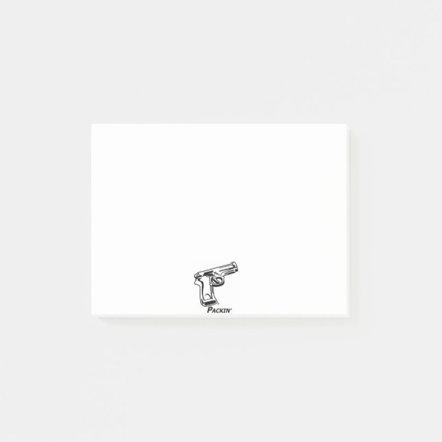 Bloco De Notas Notas do Cargo-it® da arma (Frente)