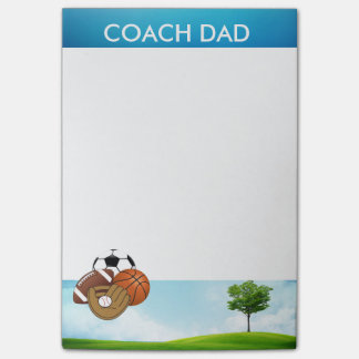 Bloco De Notas Notas do Cargo-it® das bolas do esporte