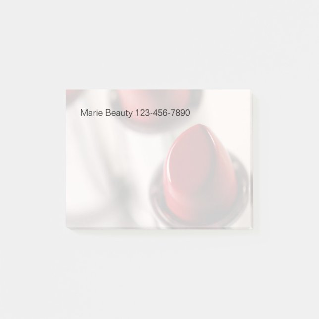 Bloco De Notas Notas do Cargo-it® do cargo do tema da beleza (Frente)