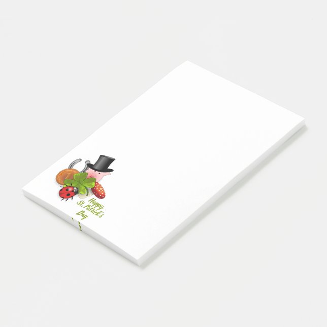 Bloco De Notas Notas do Dia de Patrick (Inclinado)