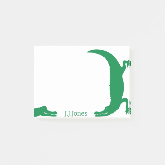 Bloco De Notas Notas do Gator Personalizadas (Frente)