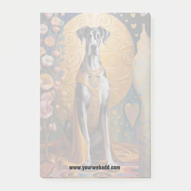 Bloco De Notas Notas do Great Dane (Frente)