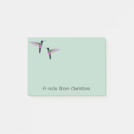 Bloco De Notas Notas do Hummingbird Personalizado