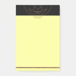 Bloco De Notas Notas do logotipo da Coroa