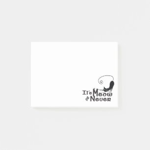 Bloco De Notas Notas do MEOW ou Nunca Cat Post-it®