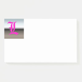 Bloco De Notas Notas do Monograma L Inicial