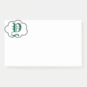 Bloco De Notas Notas do Monograma Y Inicial
