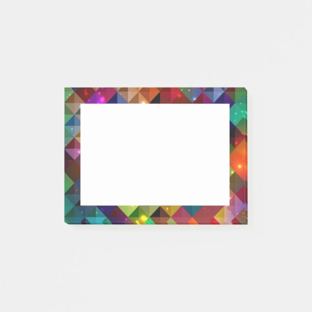 Bloco De Notas Notas do Posto de arte abstrato (Frente)