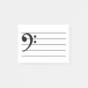Bloco De Notas Notas do Posto de Limpeza do Bass