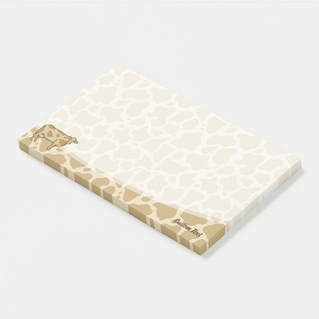 Bloco De Notas Notas do Posto de Perfil de Vaca (Inclinado)