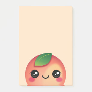 Bloco De Notas Notas do Posto Kawaii Peach