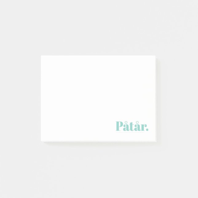 Bloco De Notas Notas do Posto Påtår-it (Frente)