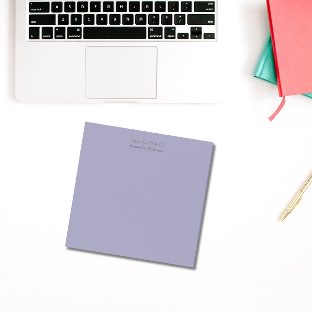 Bloco De Notas Notas do Posto Roxo Personalizado (Personalized Purple post -it -note pads. See our other colors that are available)