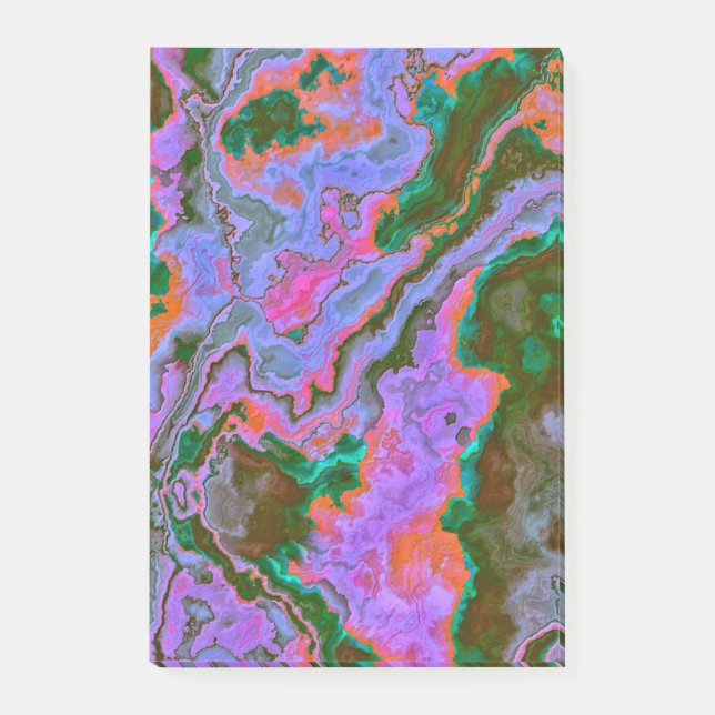 Bloco De Notas Notas do Posto Sour Marble (Frente)