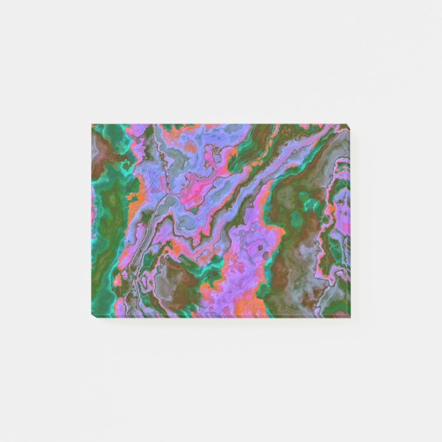 Bloco De Notas Notas do Posto Sour Marble (Frente)