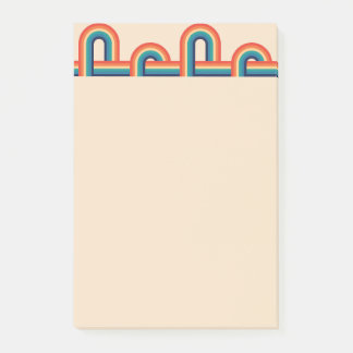 Bloco De Notas Notas do Posto Vintage Rainbow