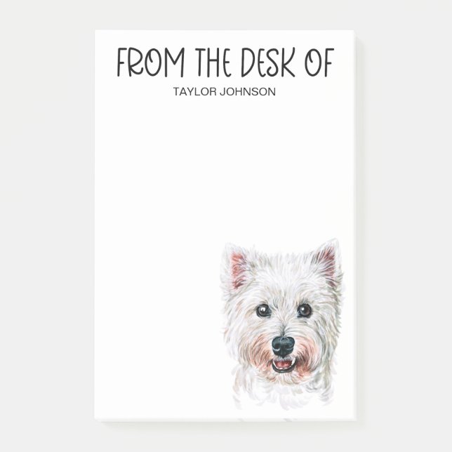 Bloco De Notas Notas do Posto Westie Lover (Frente)