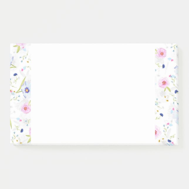 Bloco De Notas Notas do Primavera Floral Post-it® (Frente)
