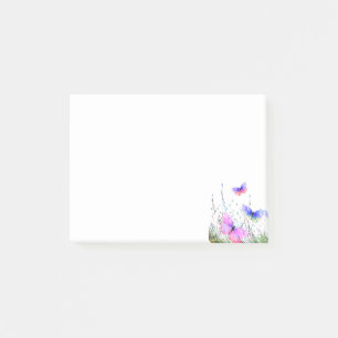 Bloco De Notas Notas do Primavera Flying Butterflies Post-it®