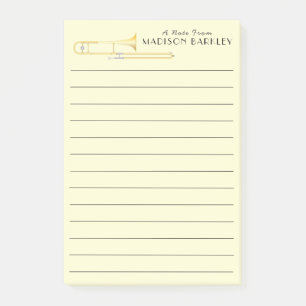 Bloco De Notas Notas do Professor de Banda de Trombone