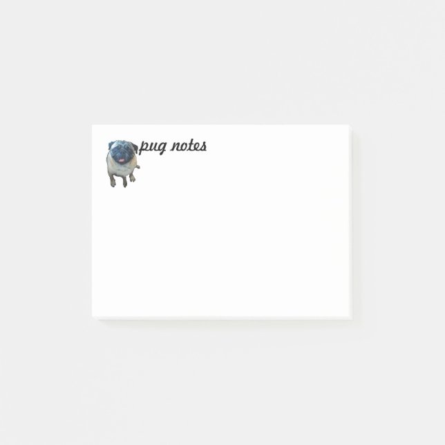 Bloco De Notas Notas do Pug (Frente)