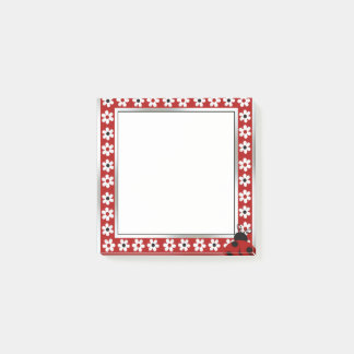 Bloco De Notas Notas do Red Lady Bug Post-it®