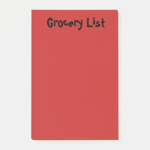 Bloco De Notas Notas do Red Sticky List