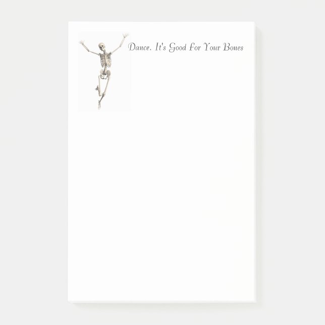 Bloco De Notas Notas do Skeleton Posta (Frente)