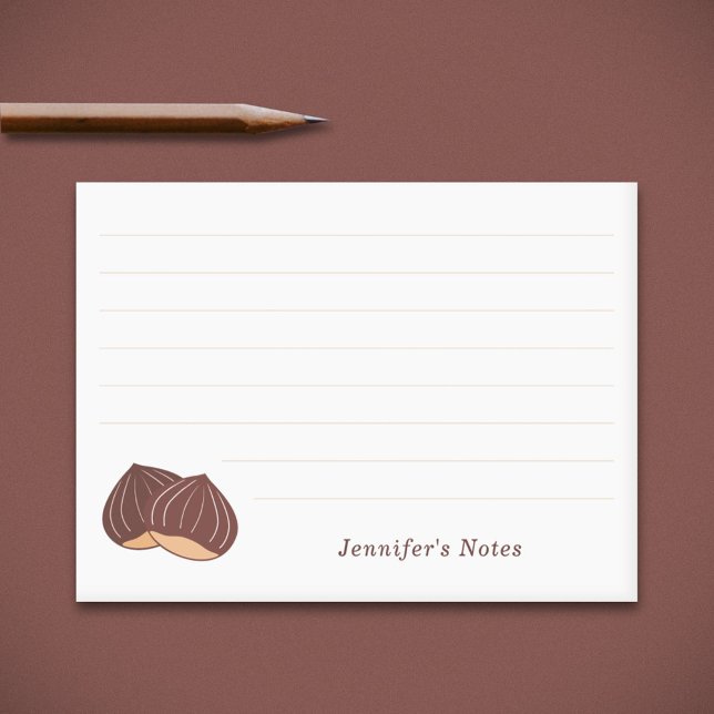 Bloco De Notas Notas do Sticky Chestnut (Chestnut Sticky Notes)