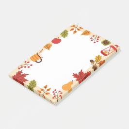 Bloco De Notas Notas dos Elementos do outono