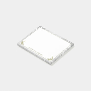 Bloco De Notas Notas Douradas de Peacocks