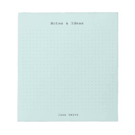 Bloco De Notas Notas e Ideias Minimalistas Retro Personalizadas