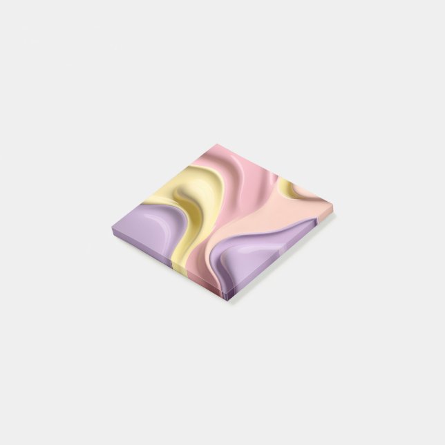 Bloco De Notas notas em gráfico abstrato elegante (Inclinado)