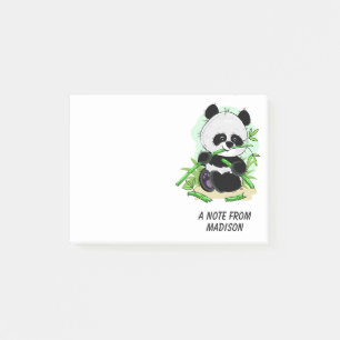 Bloco De Notas Notas feitas sob encomenda do texto da panda