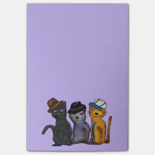 Bloco De Notas Notas felinos do Cargo-it® dos amigos