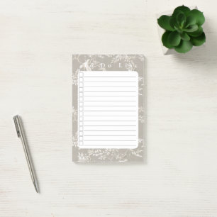 Bloco De Notas Notas Floral 1 Pós-Ti®
