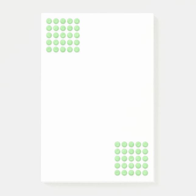 Bloco De Notas Notas Flores Verdes (Frente)