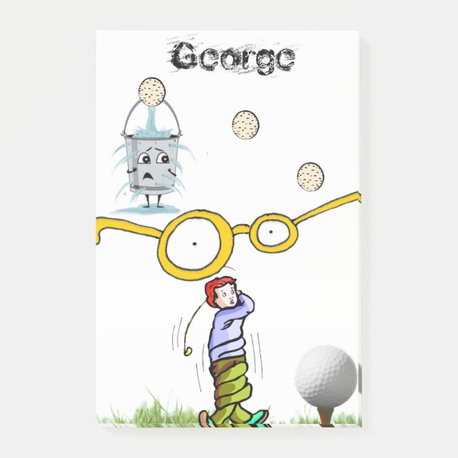 Bloco De Notas Notas Golfista  (Frente)