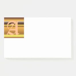 Bloco De Notas Notas iniciais de um Posto de monograma