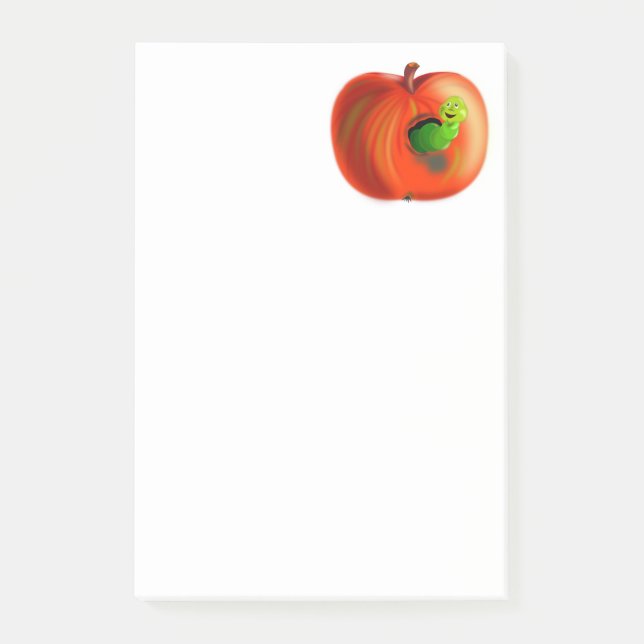 Bloco De Notas Notas interessantes da Apple Post-it® (Frente)