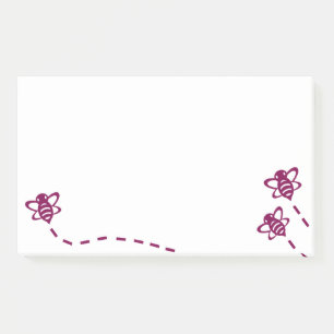 Bloco De Notas Notas minimalistas de abelha pegajosas - Uso diári