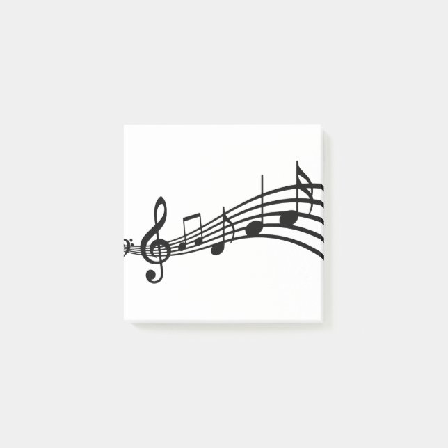 Bloco De Notas notas musicais (Frente)
