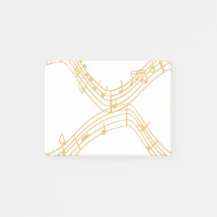 Bloco De Notas Notas Musicais