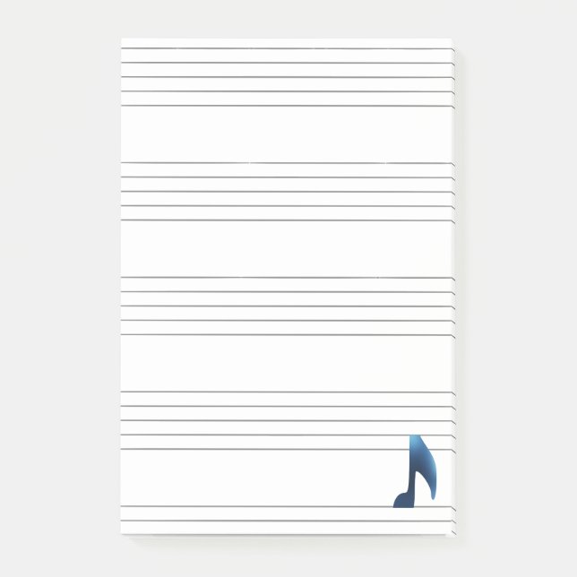 Bloco De Notas Notas musicais (Frente)